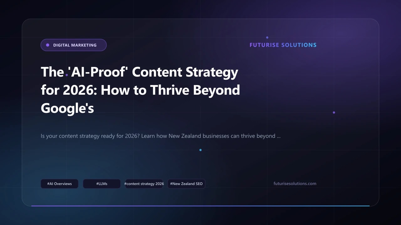 The 'AI-Proof' Content Strategy for 2026: How to Thrive Beyond Google's AI Overviews & LLMs