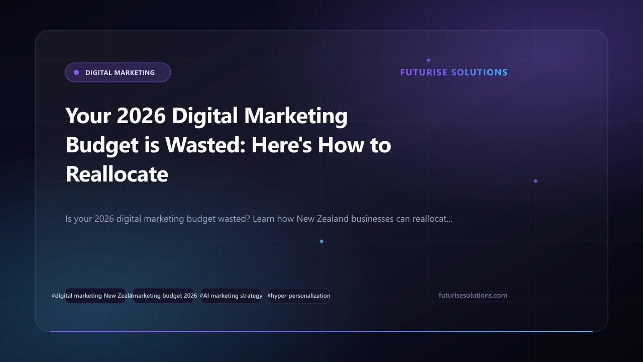 Your 2026 Digital Marketing Budget is Wasted: Here's How to Reallocate for AI & Hyper-Personalization ROI