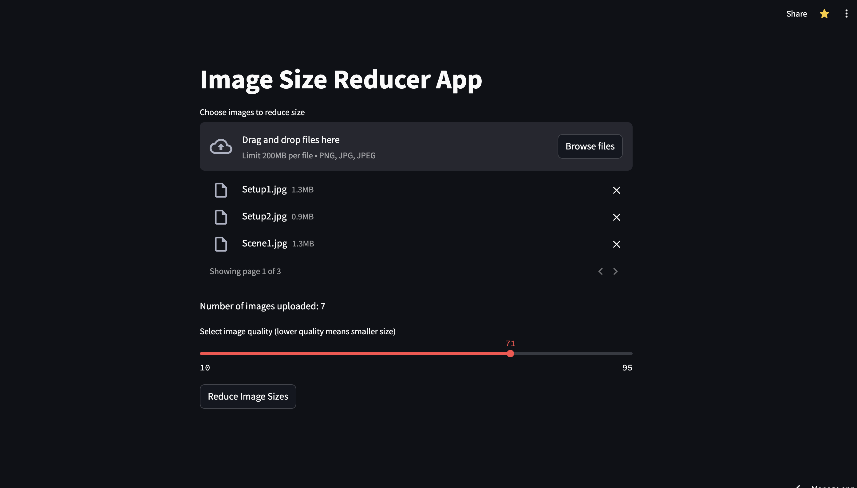 PixelZip (Image Size Reducer App)
