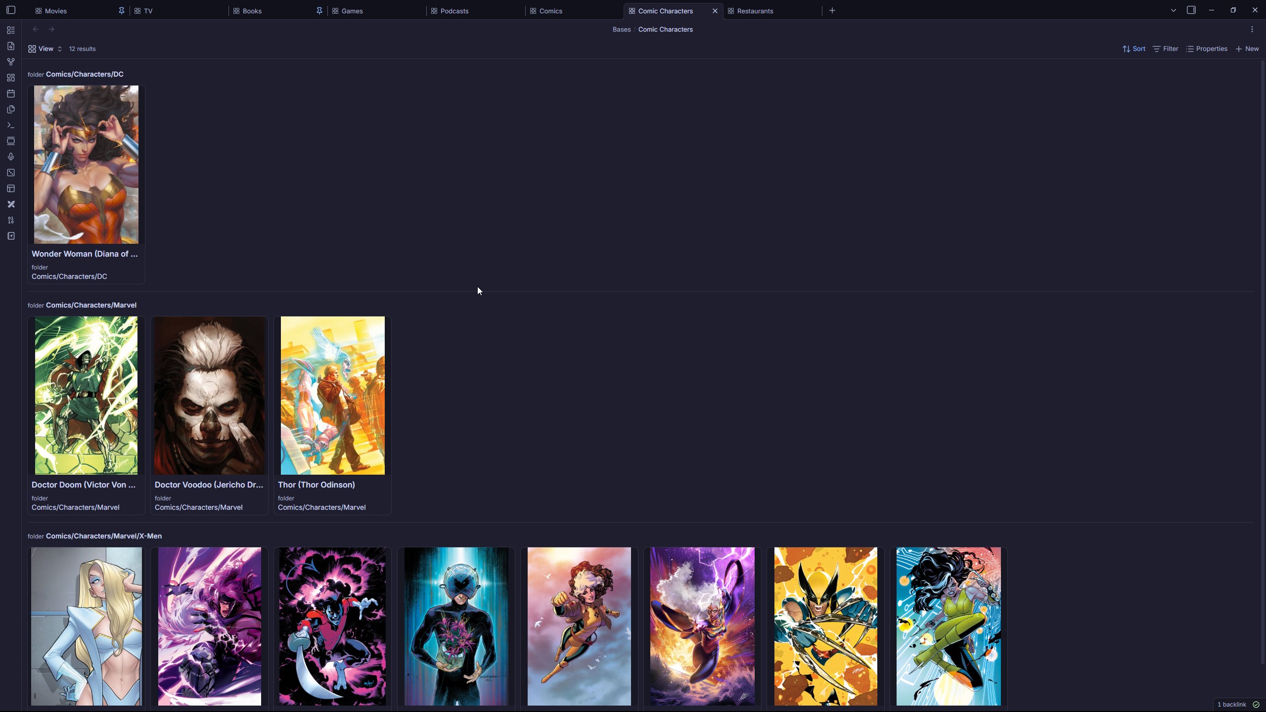 Comic Characters Bases