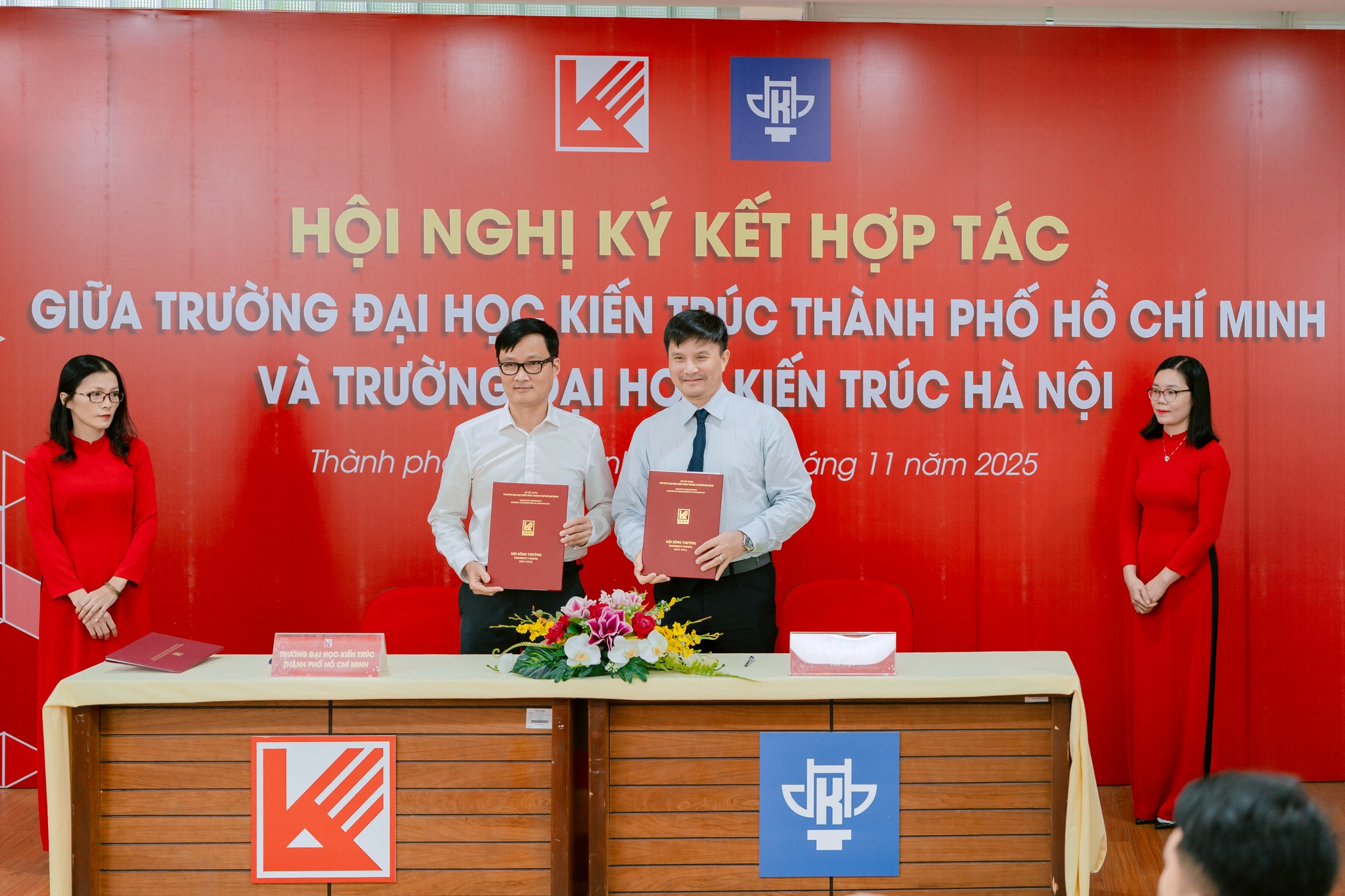 Trường Đại học Kiến trúc Hà Nội (HAU) và Trường Đại học Kiến trúc Thành phố Hồ Chí Minh (UAH) ký kết thỏa thuận hợp tác toàn diện