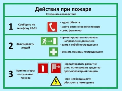 Правила поведения при пожаре