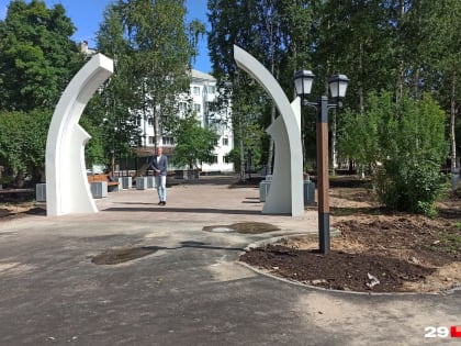 В Архангельске благоустроили сквер на месте монастыря: когда его откроют