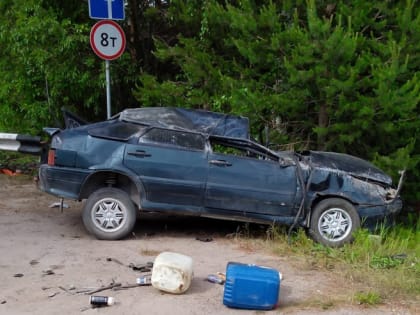 В Няндомском районе в результате ДТП погиб водитель автомобиля «ВАЗ»