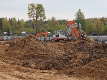 В Устьянском районе приступили к строительству дома в рамках нацпроекта «Жилье и городская среда»