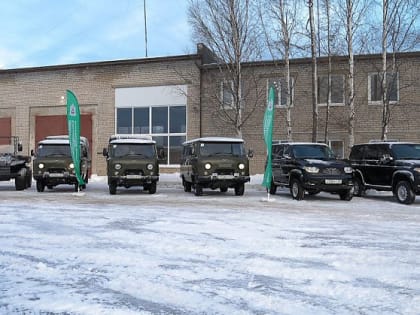 Новые автомобили поступили в лесничества Архангельской области
