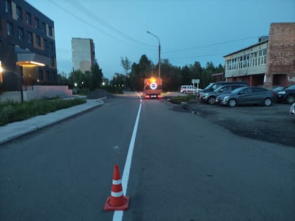 Продолжается восстановление дорожной разметки на улицах Архангельска
