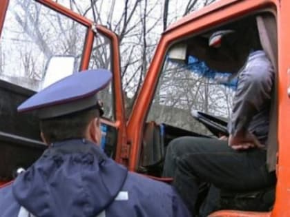 Сотрудники ГИБДД на трассе М-8 в Архангельской области остановили КАМАЗ под управлением пьяного водителя