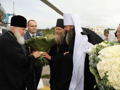 Предстоятель Русской Церкви прибыл на Соловки