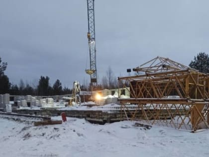 В поселке Талаги Приморского района начата кладка стен нового дома