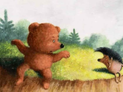 «В гостях у собаки» в технике песочного рисования