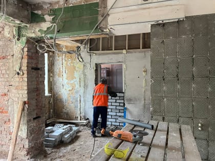 В Няндомской центральной районной больнице продолжается капитальный ремонт