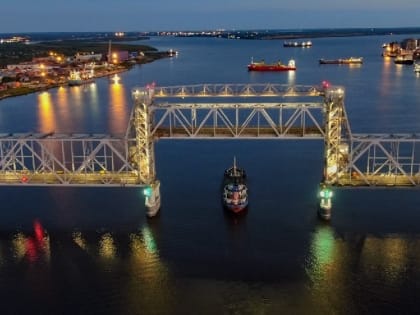 Самый северный разводной в мире мост представляет Архангельскую область в проекте «Россия – страна достижений»