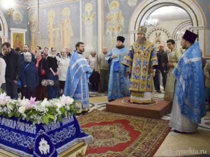 Митрополит Даниил в праздник Успения совершил Литургию в Архангельске