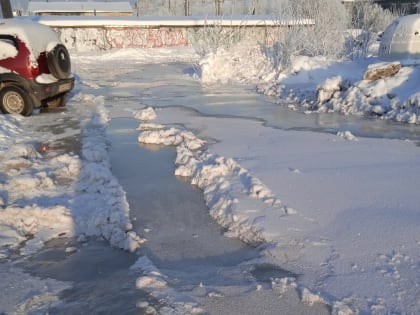 В Архангельске отключили воду из-за течи на Майской горке