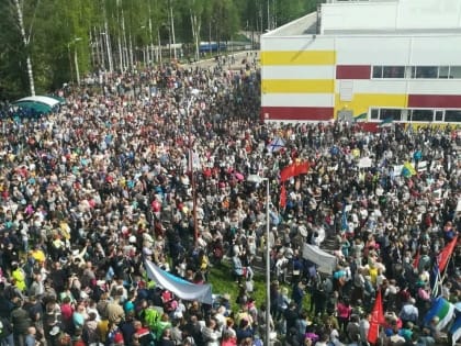 В Сыктывкаре коммунисты провели крупнейший в регионе митинг против завоза мусора из Москвы