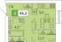 2-к квартира, 45 м², 1/12 эт.