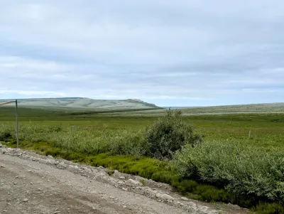 Relatively flat beyond Atigun Pass