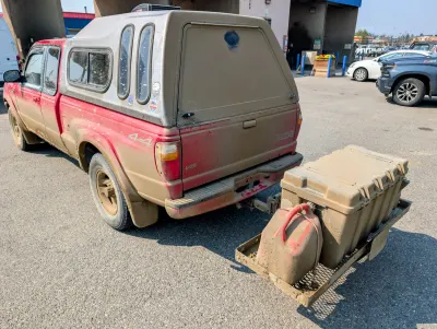 The Dalton highway's lack of paved surfaces in many places creates some work at the car wash after getting back to Fairbanks