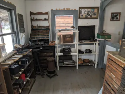 Print shop at Frontier village, Jamestown ND