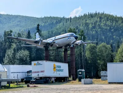 DC-6 on a stick at Chena hot springs