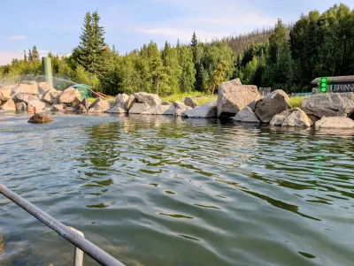 Main pool at Chena hot springs