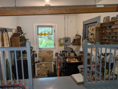 Print shop at Frontier village, Jamestown ND