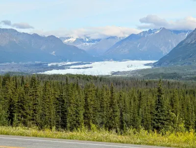 View of a small part of Mantanuska glacier