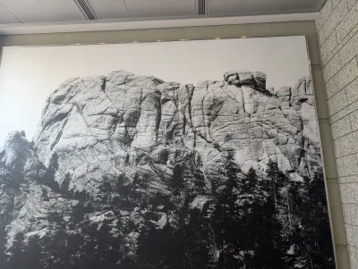 What the mountain looked like before the carvings