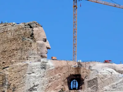 Crazy Horse memorial under work