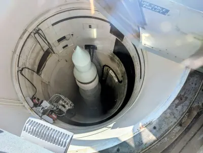 Looking down into the silo