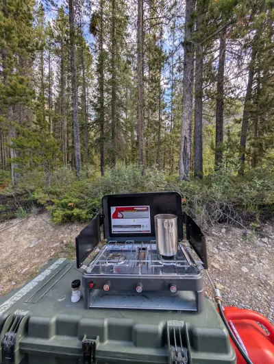 Coffee in the forest somehow tastes so much better