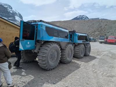 My ride to get on the glacier