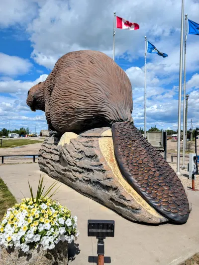 Worlds Largets Beaver in Beaverlodge, AB