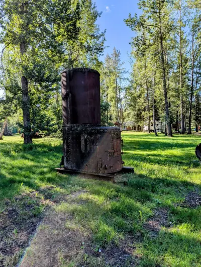 An old artifact at Tetsa River Lodge