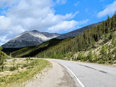 Stone Mountain Provincial Park. Looks like snow, but it's just treeless.