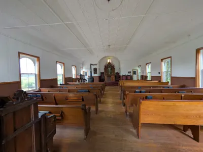 Church at Frontier village, Jamestown ND