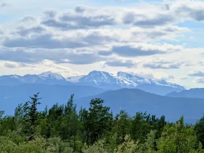 Glacial covered mountains
