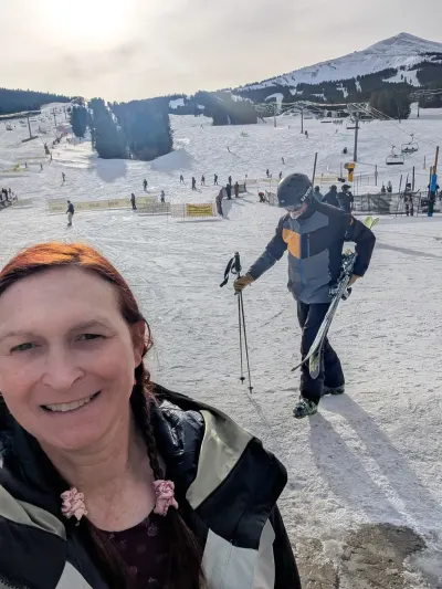 Obligatory selfie, with a photo bomber, of course