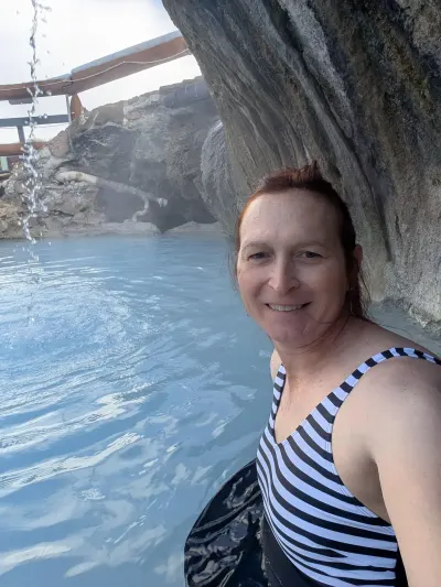 At Hot Sulphur Springs hot spring.