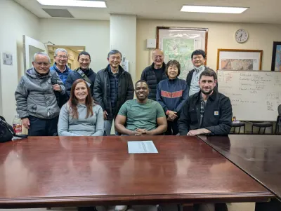 Meet up on Camp Fuji with some of my old English class English class "students"