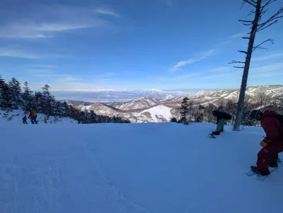 Top of the first run back in Japan