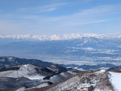 The Japan Alps in the distance