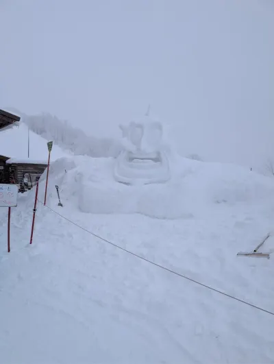 Snow sculpture at Hakuba