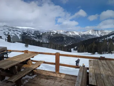 View from E-tow cabin at Loveland Ski Area