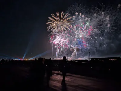 The most awesome firework show, including lasers, explosions, firworks, drones, and an airplane with fireworks!