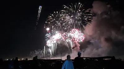 The most awesome firework show, including lasers, explosions, firworks, drones, and an airplane with fireworks!