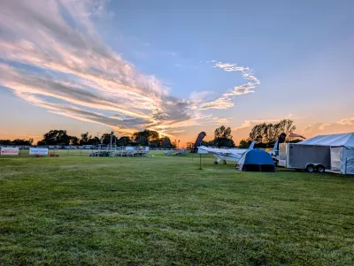 Beautiful sunset to conclude day one