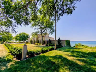 One of the several Century of Progress Homes which were showcased in the 1933 World's Fair in Chicago that were barged and trucked to Beverly Shores after the fair