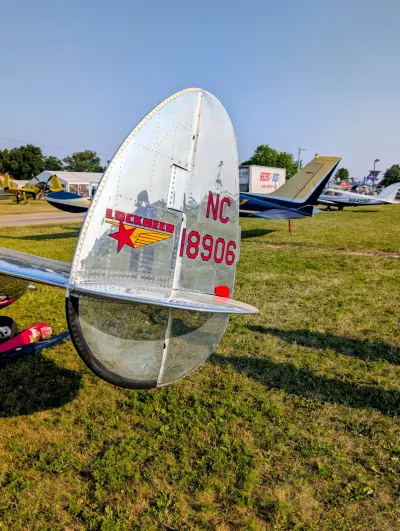 A view of the Electra's tail